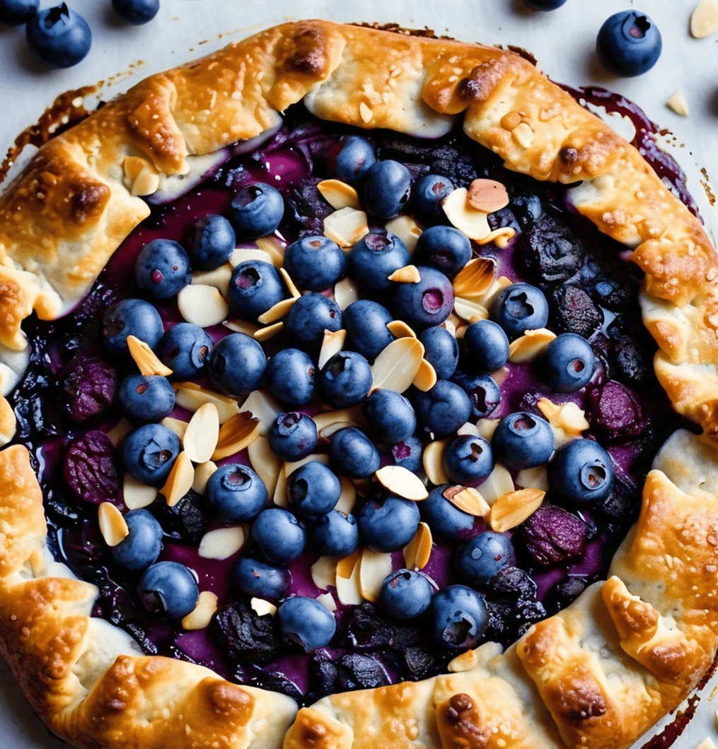 blueberry-almond-galette