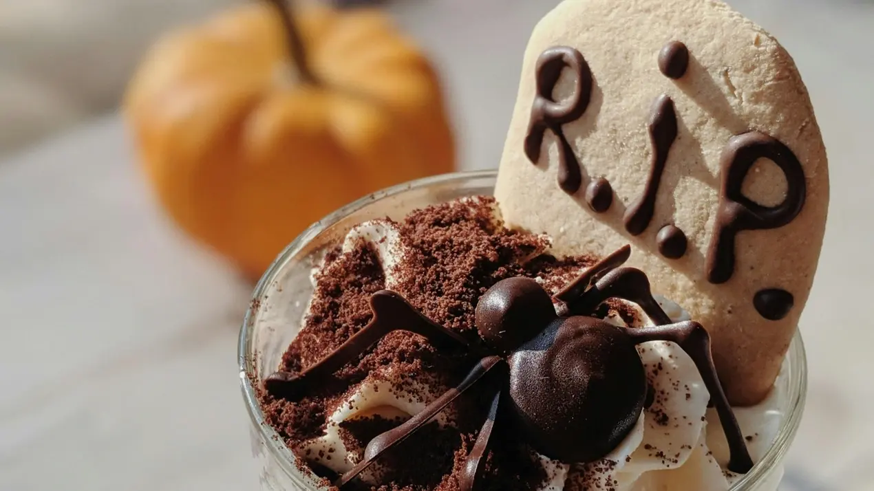 Cadbury Graveyard Brownies with Edible Tombstones Scary Good and Super Easy
