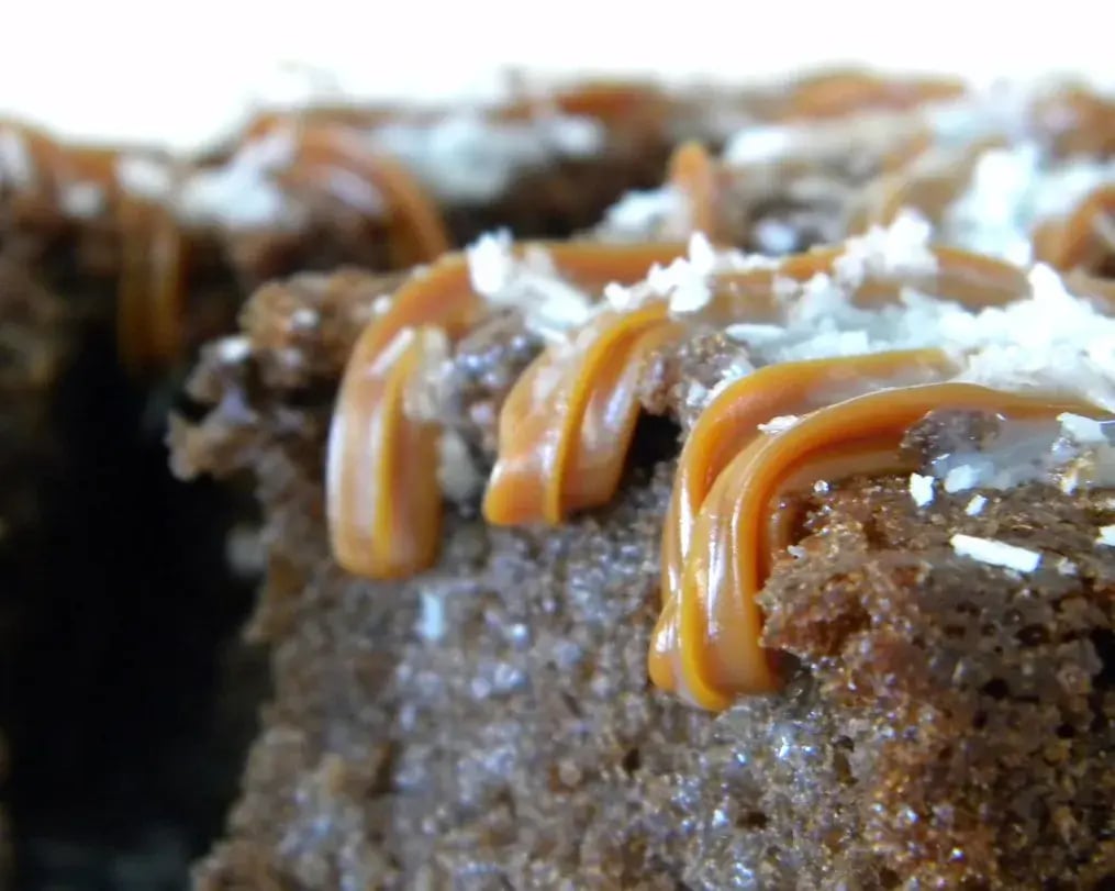 Moist Caramel Chocolate Coffee Cake
