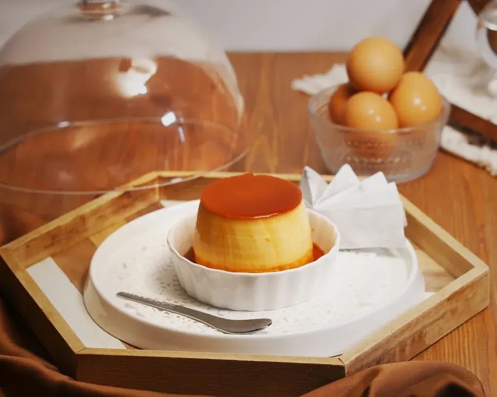 Freshly Made Caramel Pudding