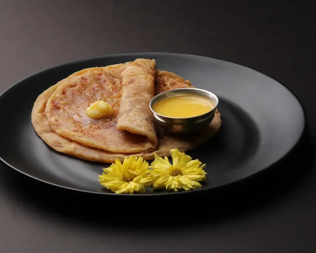 Maharashtra puran poli with decorations