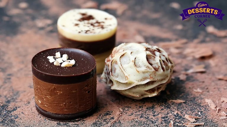 Feature Image - White Chocolate Laddoo With Other Chocolate Desserts