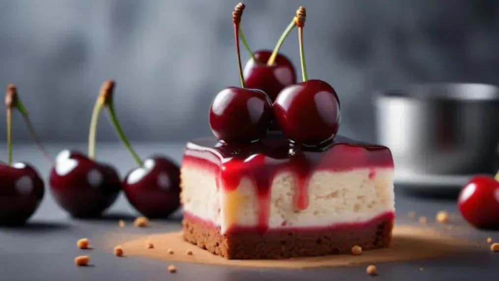 Step-By-Step Recipe To Make Bite-Size Cherry Cheesecake