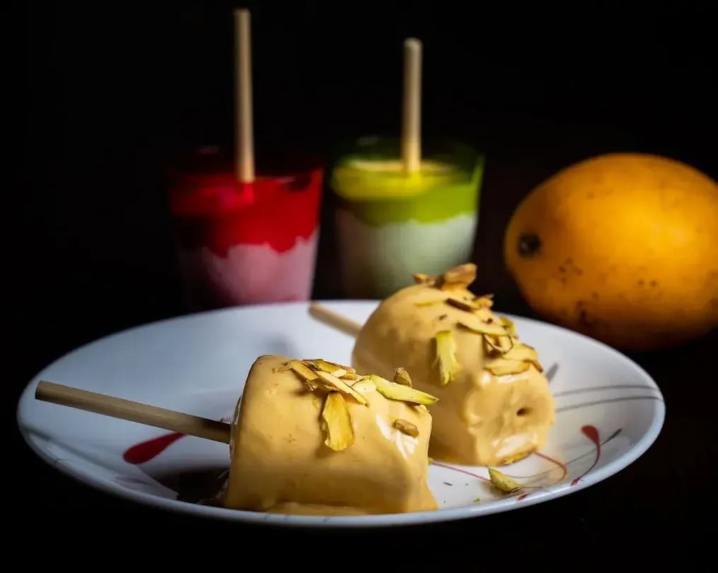 Kulfis Made In Paper Cups.