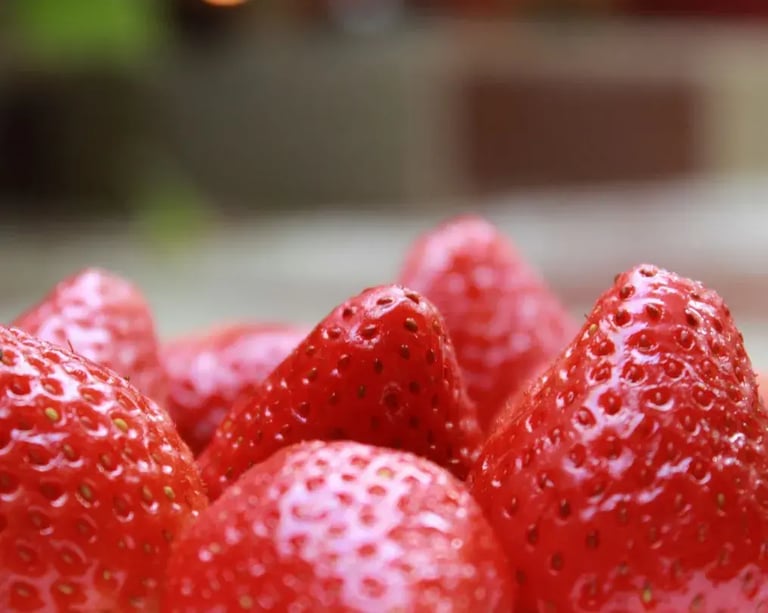 Strawberries for Strawberry Crunch Topping