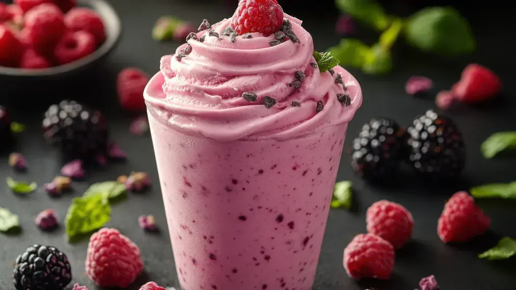 Chocolate Berry Smoothie with Pistachio - Recipe for Chocolate Berry Smoothie with Pistachio Twist