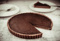 Chocolate Cranberry Pistachio Tart A Bake with Colour Crunch