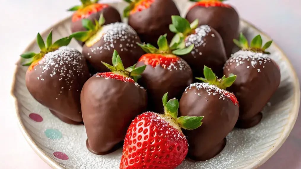Chocolate Dipped Strawberries With Almond Crunch: A Romantic 3-Step Treat - Ingredients