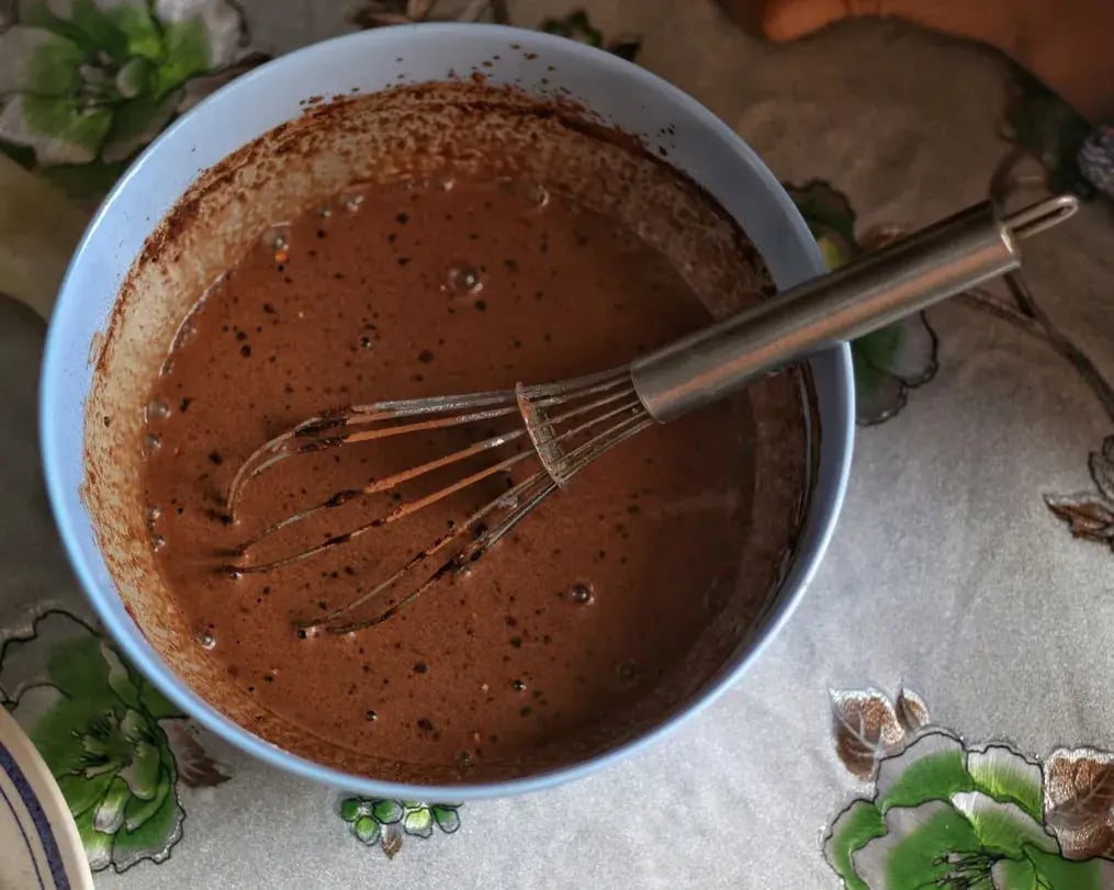 whisked custard