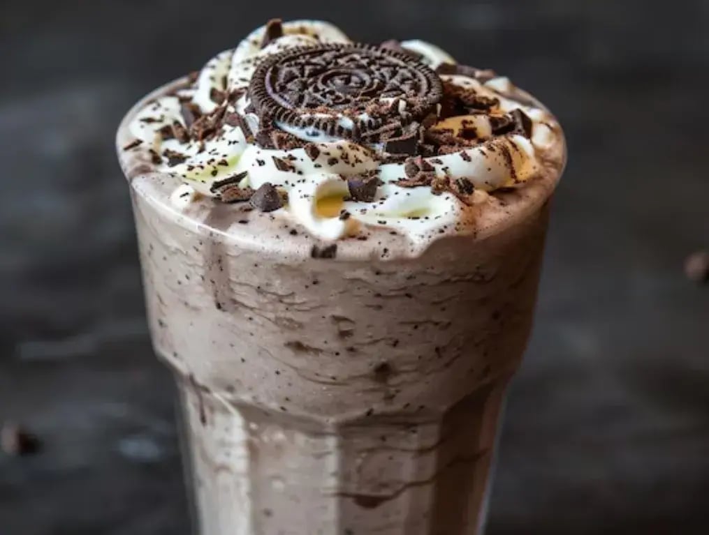 How To Garnish And Serve Chocolate Hazelnut Oreo Milkshake As Per Age