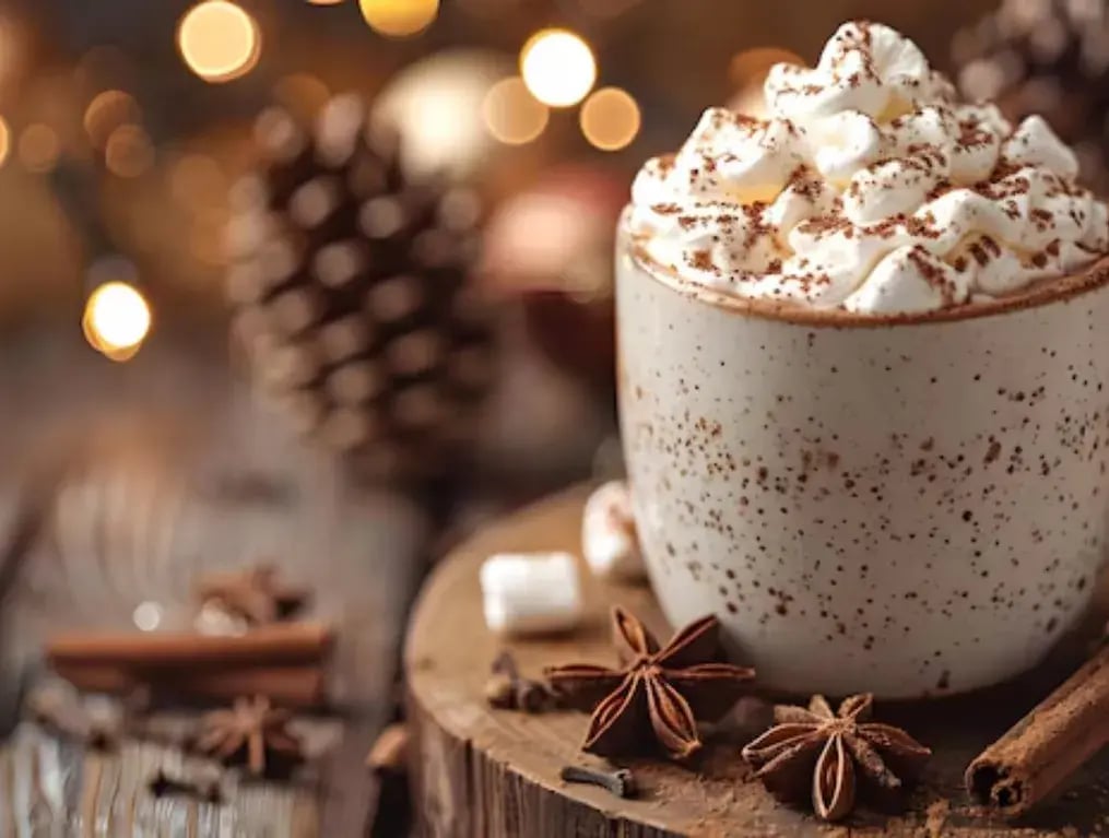 Hot Chocolate with Spiced Jaggery