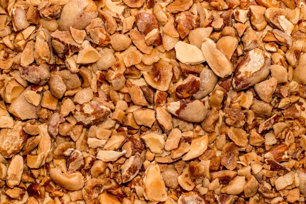 dry roasted the almonds