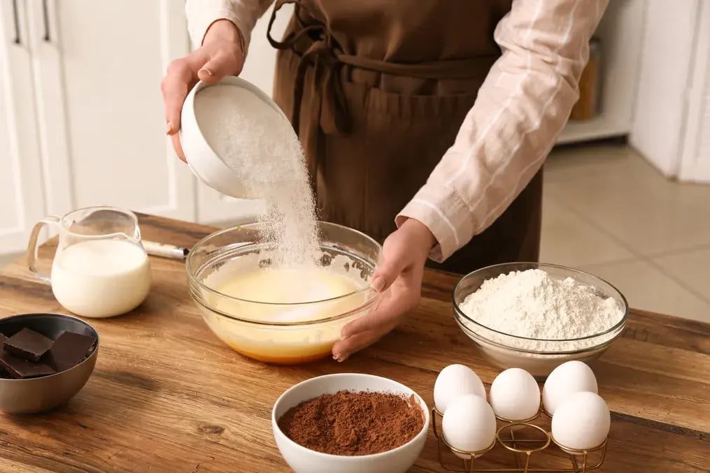 Preparing dry ingredients