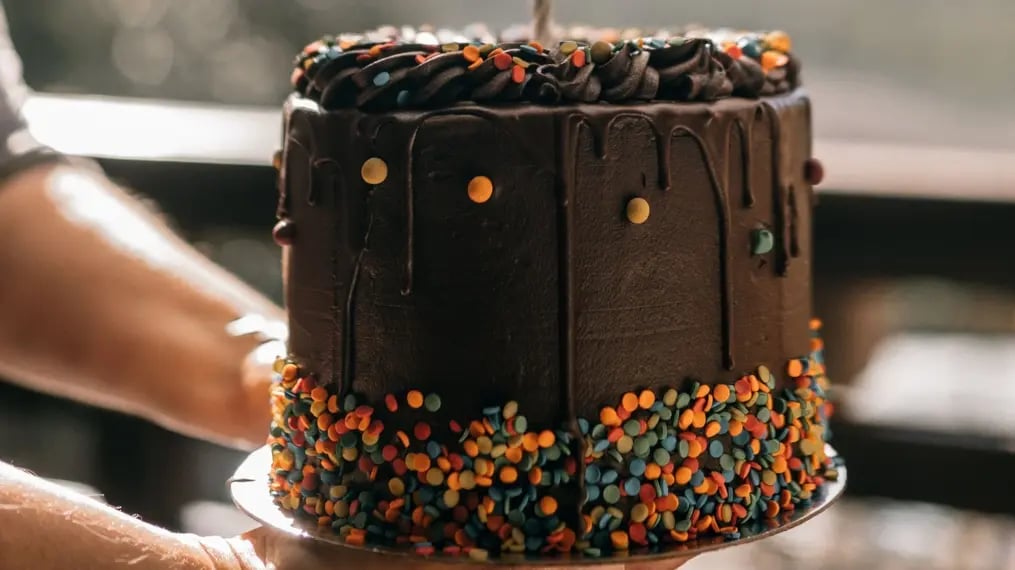 Chocolate Rainbow Cake