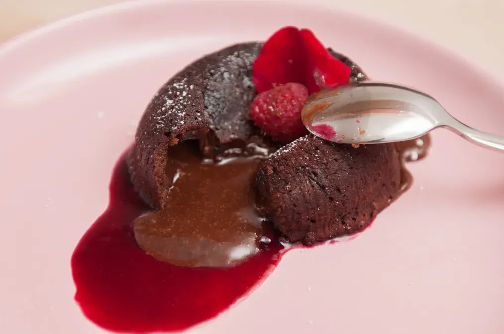 Chocolate Rose Lava Cake