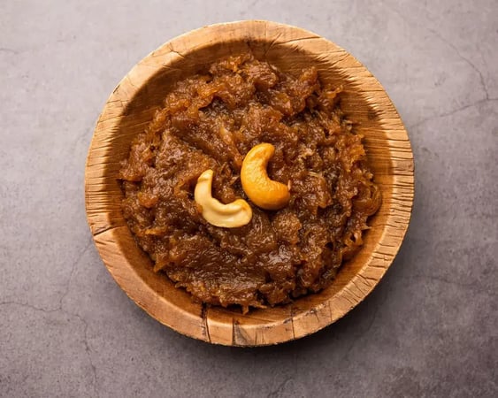 Chocolate Semolina Halwa with Dairy Milk Chunks