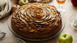 Cinnamon Apple Cake with Colorful Gems Topping: A Festive De...