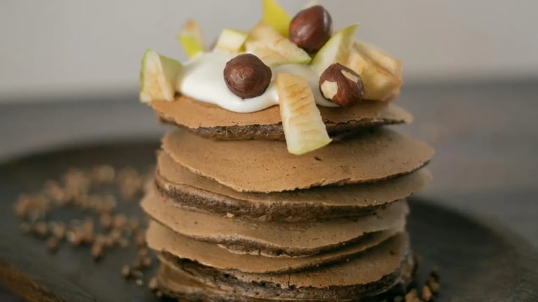 chocolate cinnamon hazelnut pancake