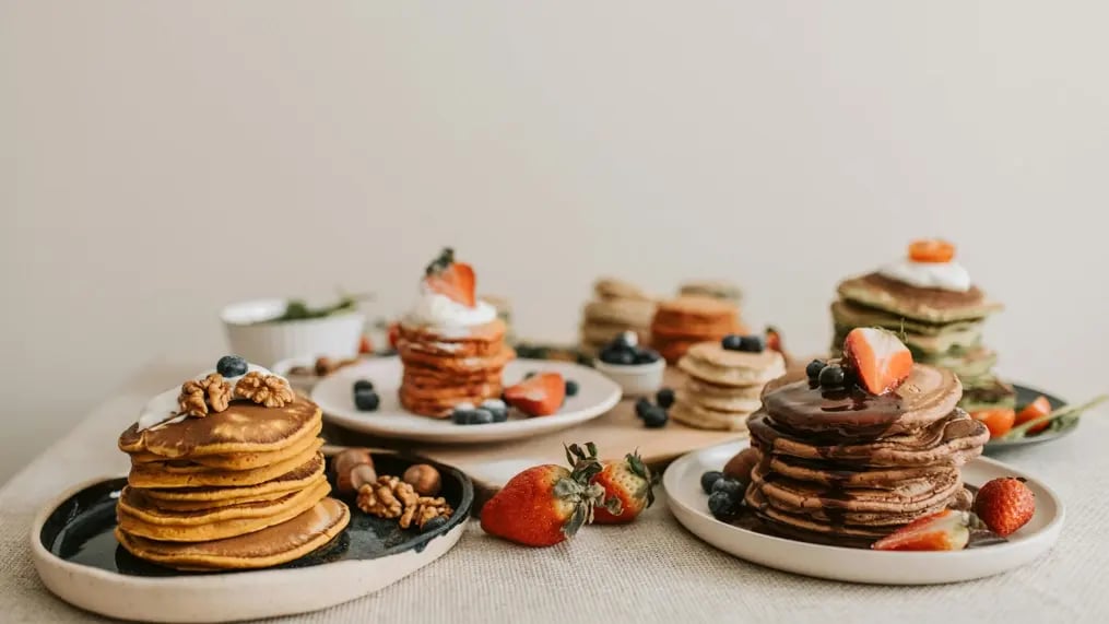 chocolate cinnamon hazelnut pancake