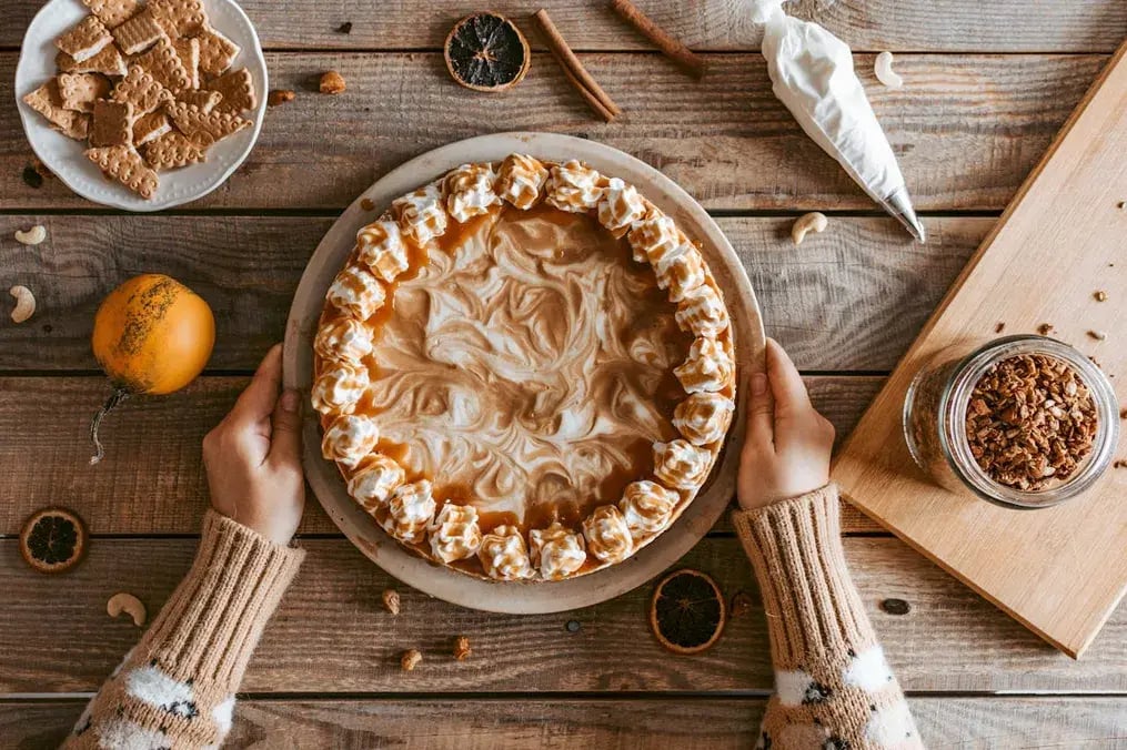 Chocolate Swirl Pumpkin Pie