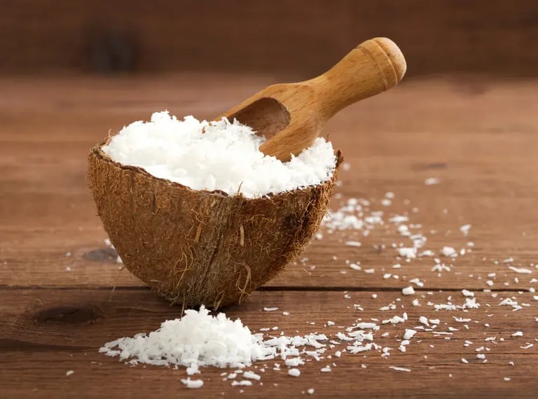 Use fresh desiccated coconut