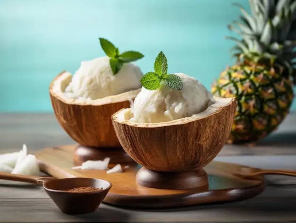 Coconut Pineapple Sorbet