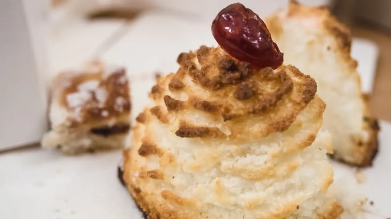 Coconut Macaroons with Bournville Bits
