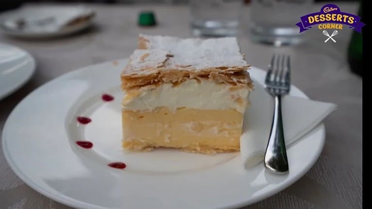Coffee liqueur infused custard