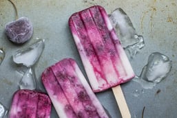 Cool Off with Homemade Coconut Milk Raspberry Popsicles