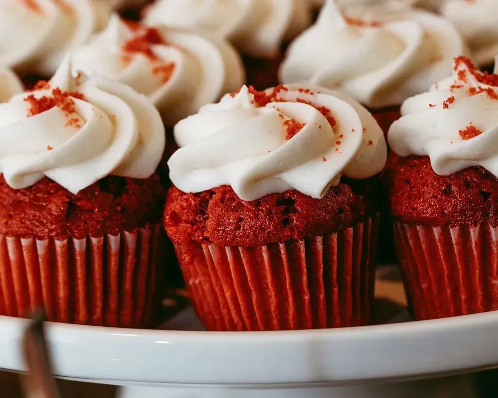 Batch Of Red Velvet Cupcakes