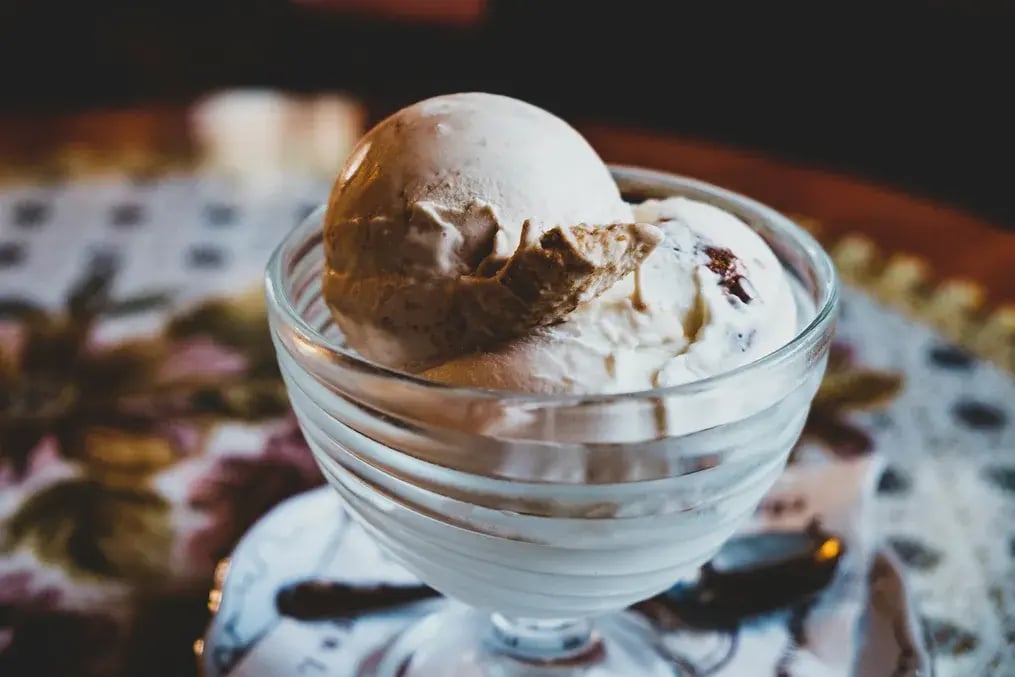 Chocolate Hazelnut Swirl Ice Cream