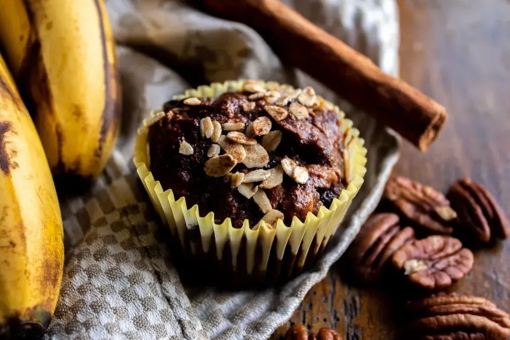 Walnut Banana Muffins