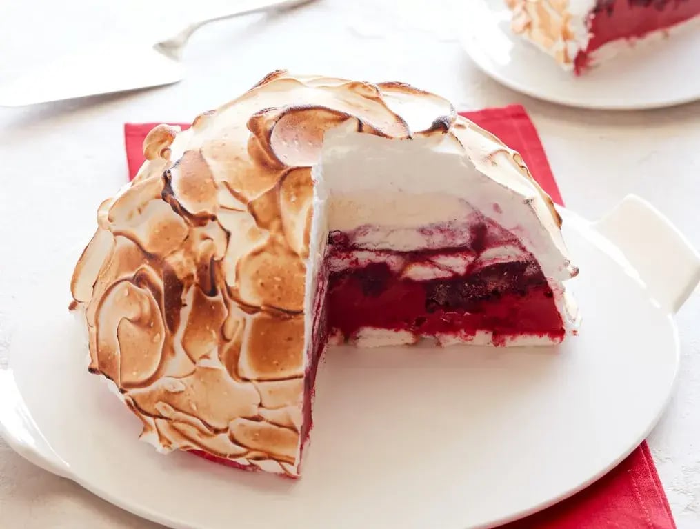 Berry Bliss Frozen Yogurt Baked Alaska