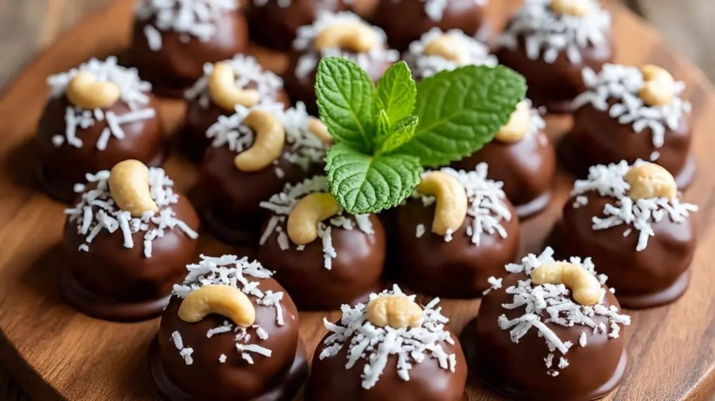 Easy Recipe For Chocolate Coconut Clusters With Cashews