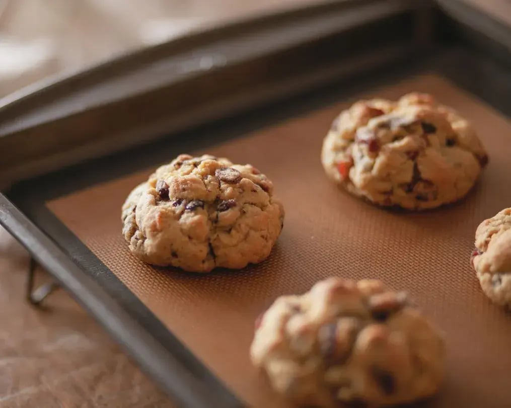 Freshly Baked Fruit And Nut Cookies