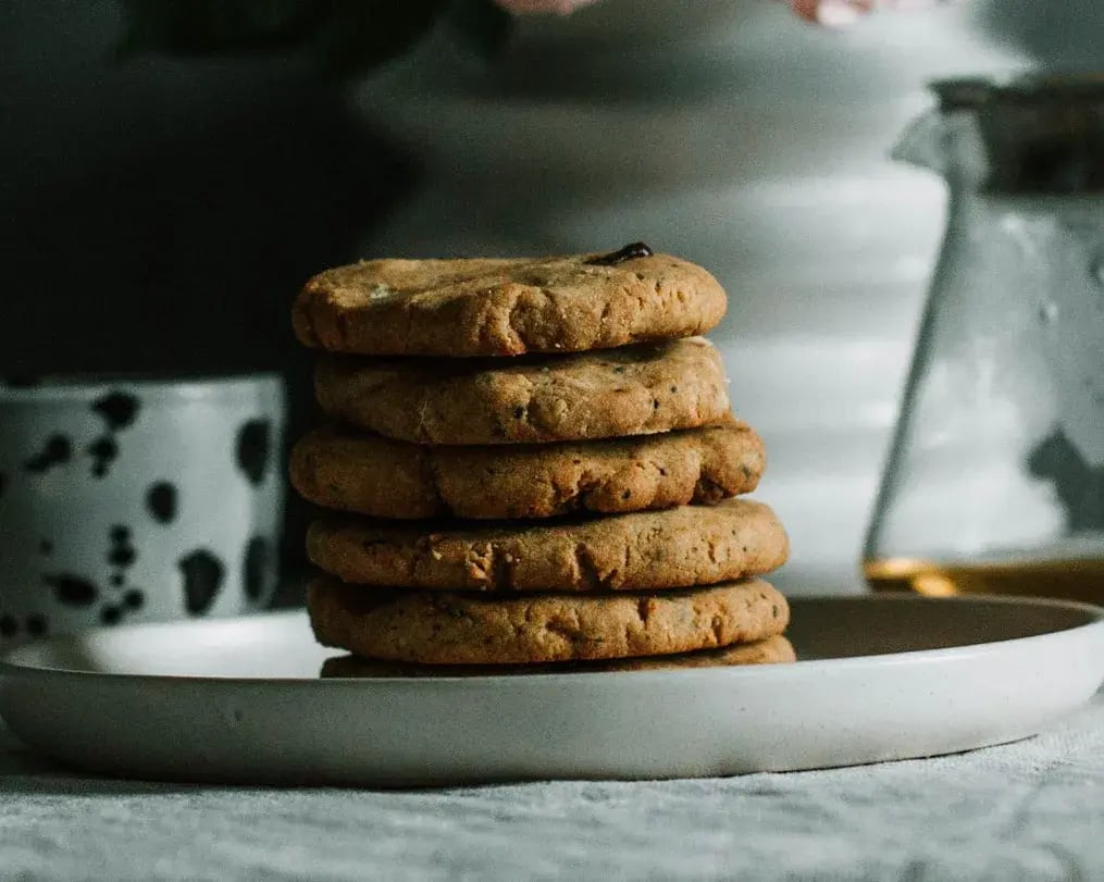 Fruit And Nut Cookies Served