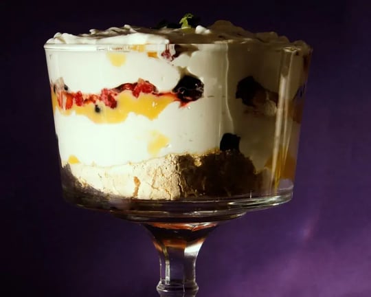 Perfect Fruit Custard Layers Of Trifle