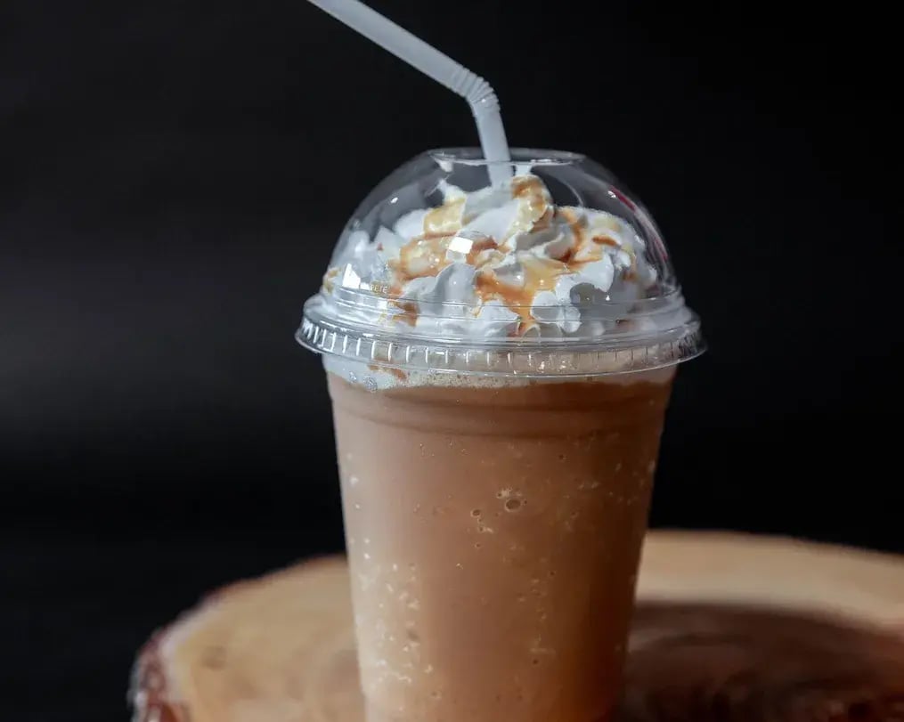 Almond Chocolate Milkshake With Frozen Banana