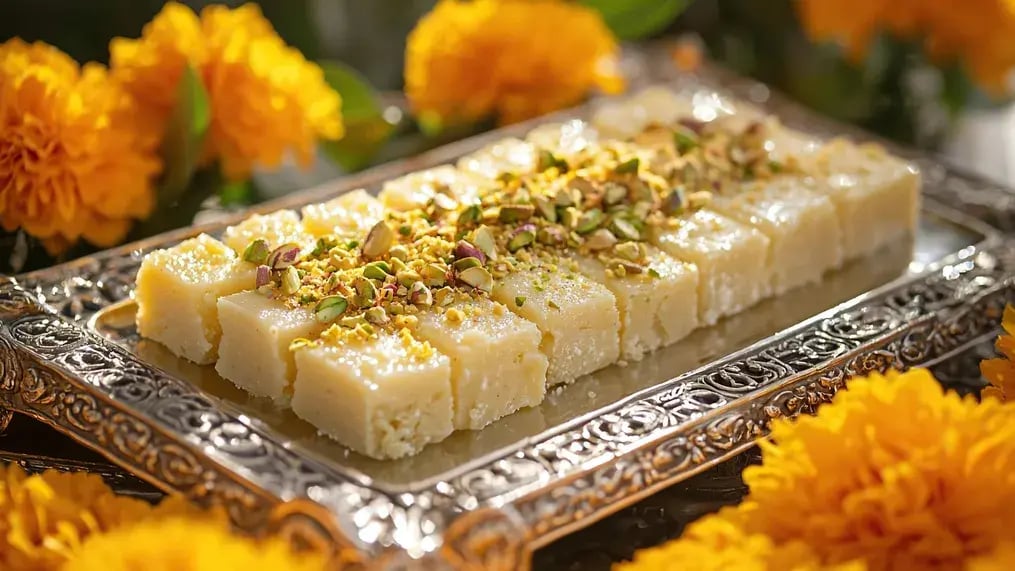 Dairy Milk Infused Kalakand With Almonds Recipe - Follow the recipe and indulge in a wholesome treat made at home