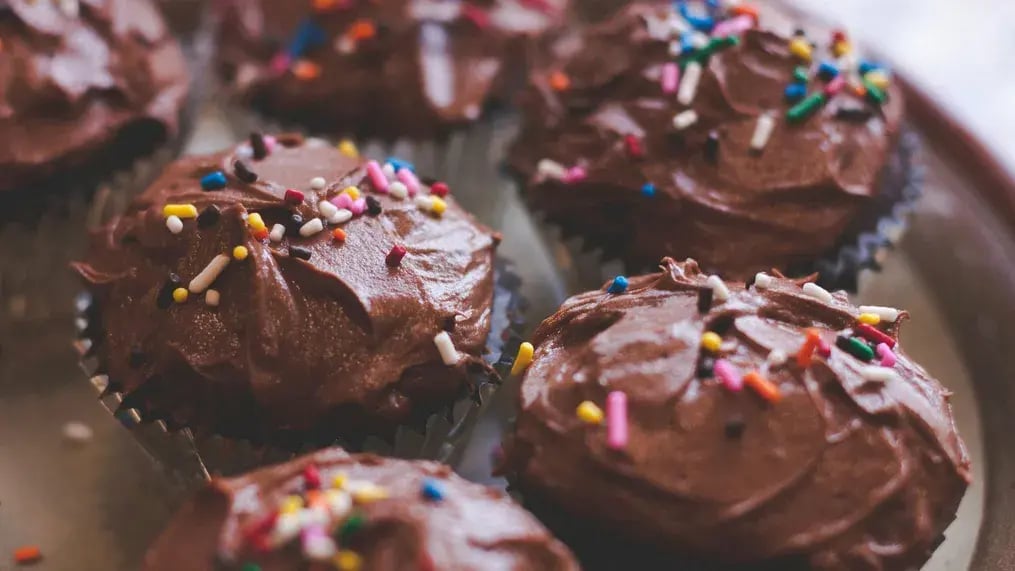 Platter Of Cupcakes.