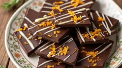 Dark Chocolate Orange Almond Bark For Snacking: Zesty, Nutty...