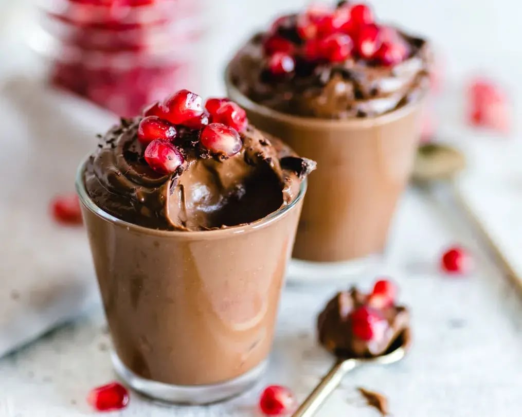 Mocha Mousse with garnish
