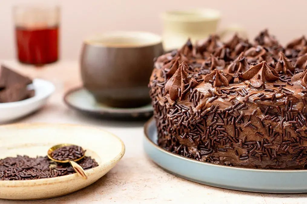 Chocolate Dates Chickpea Cake