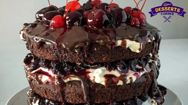 Deconstructed black forest cake