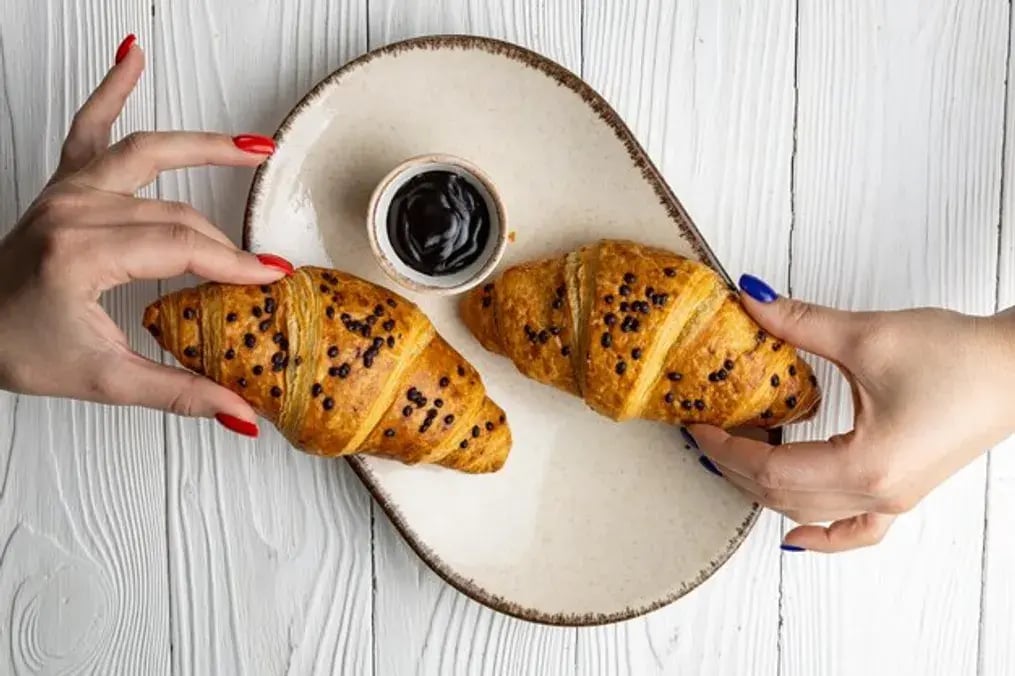 Classic Chocolate Chip Croissants