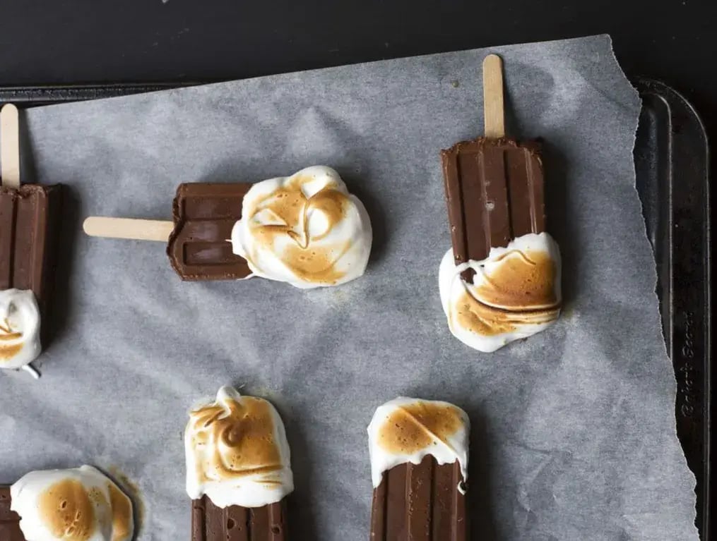 Coffee And Baileys Baked Alaska Popsicles