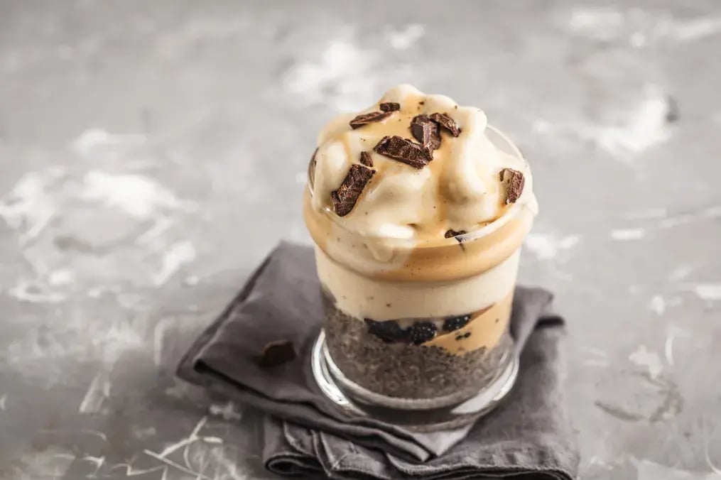 Dark Chocolate and Coffee Frozen Yogurt