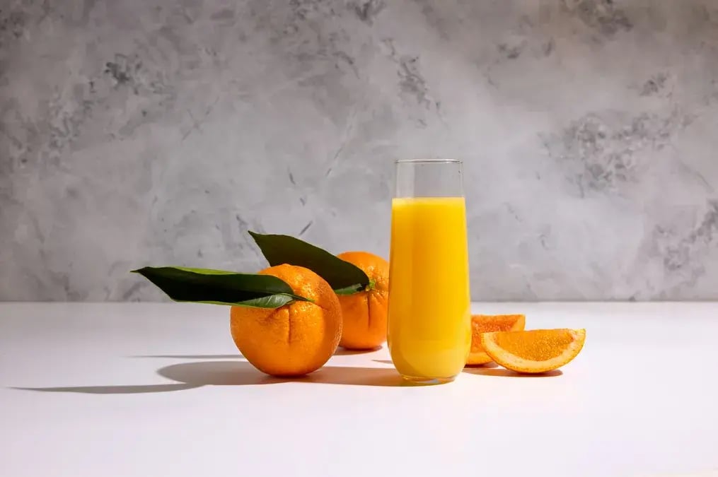 Add the orange juice