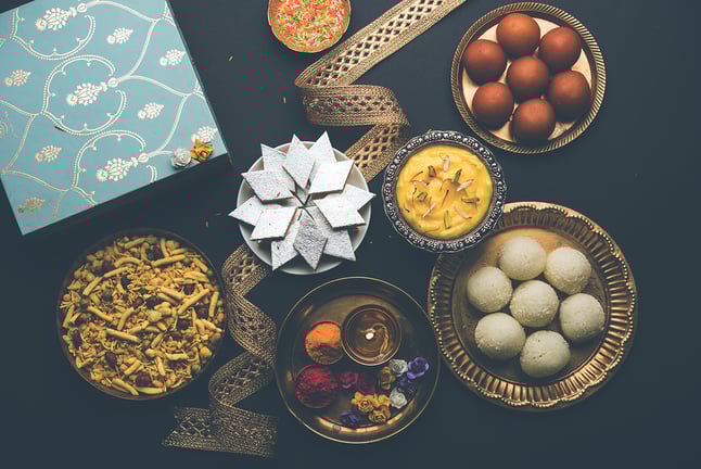 Diwali Traditional Sweets_ Explore the Rich Flavors of Besan Laddoo, Kaju Katli, and Mysore Pak - Feature