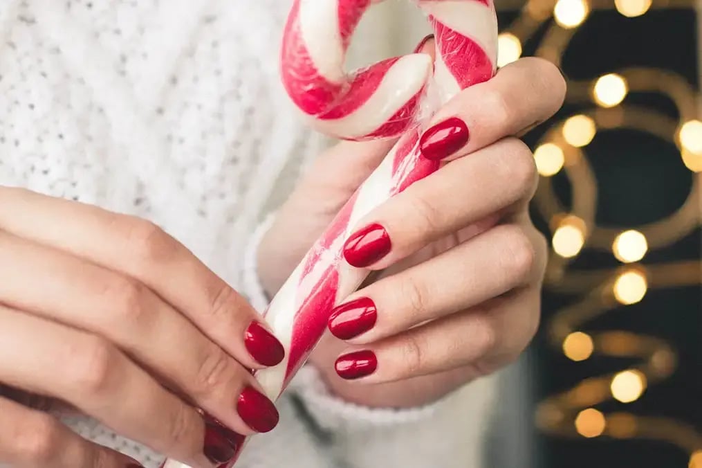 Spiced Candy Cane Popsicles